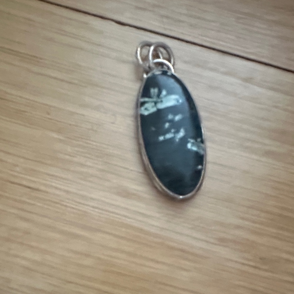Elegant Black and Silver Pendant